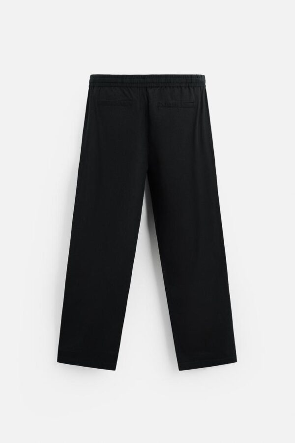 ZARA RELAXED FİT PAMUKLU - KETEN PANTOLON M BEDEN - Görsel 4