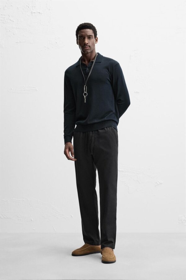 ZARA RELAXED FİT PAMUKLU - KETEN PANTOLON M BEDEN